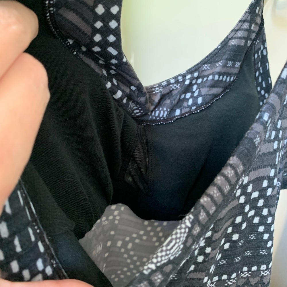 Black Patterned Racerback Dress - Picture 8 of 10